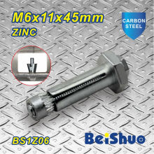 M6X11X45mm Stahlbau Befestigung Sechskantschraube für den Bau